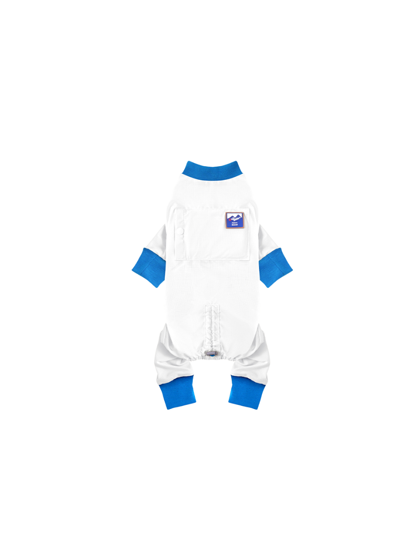Cooling Jumpsuit - Ivory/Blue