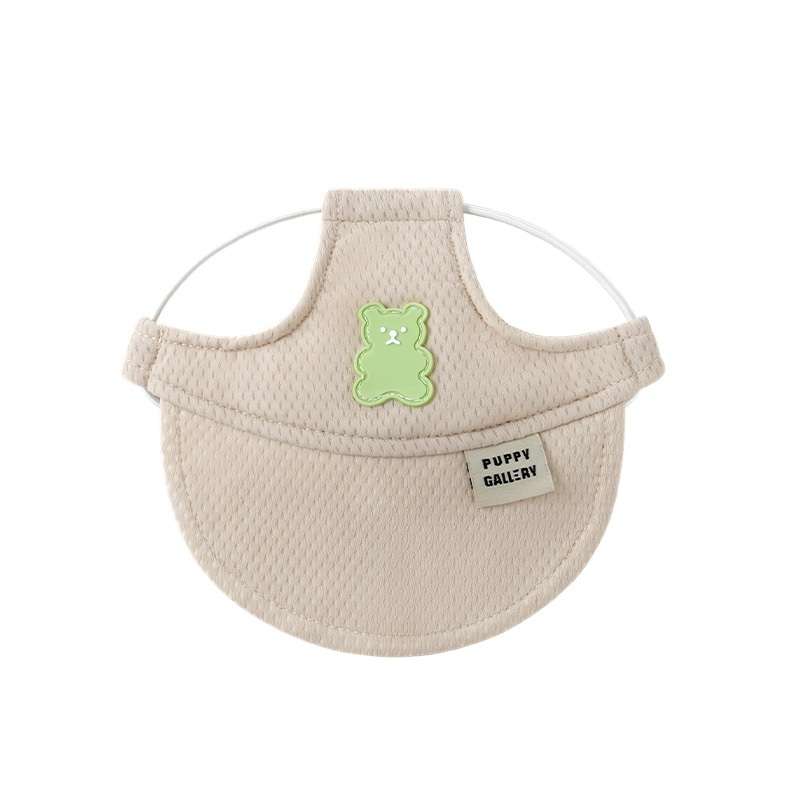moki+ x PuppyGallery - Jelly Bear Series - Cooling Sun Cap - Beige