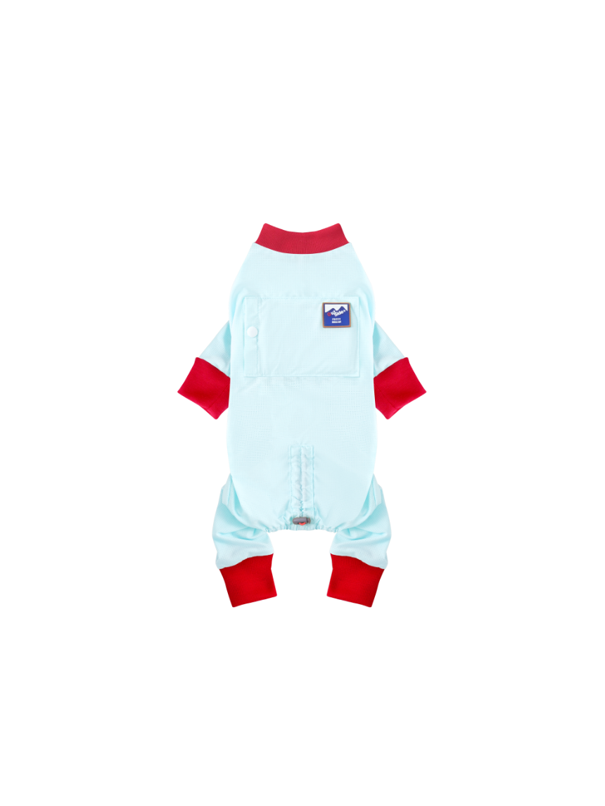 Cooling Jumpsuit - Sky/Red